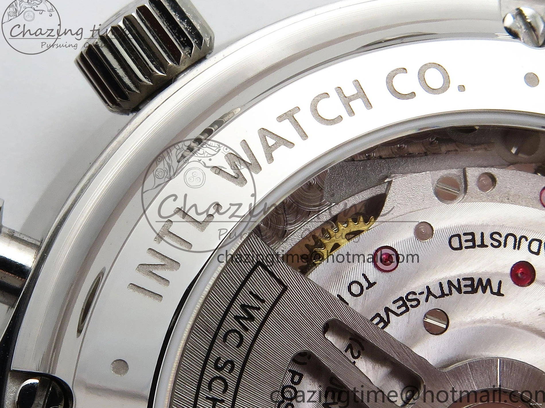 MIROTIME 0412 Casual Portuguese Chrono IW3716 Z+F 1:1 Best Edition White Dial on Blue Rubber Strap A 7016